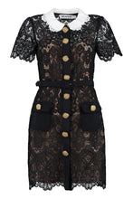 Load image into Gallery viewer, Macramé lace mini dress
