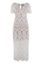Load image into Gallery viewer, Floral macramé-lace dress
