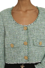 Load image into Gallery viewer, Boucle jersey single-breasted jacket
