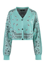 Load image into Gallery viewer, Cropped-length knitted cardigan
