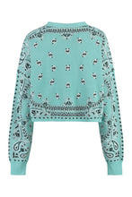 Load image into Gallery viewer, Cropped-length knitted cardigan

