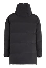 Load image into Gallery viewer, Hooded techno fabric down jacket
