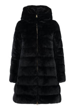 Load image into Gallery viewer, Hooded faux fur jacket
