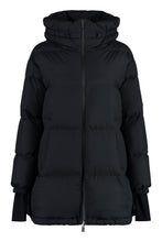 Load image into Gallery viewer, Hooded full-zip down jacket
