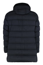 Load image into Gallery viewer, Hooded techno fabric down jacket
