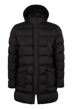 Load image into Gallery viewer, Techno fabric long down jacket

