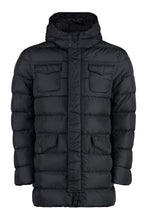 Load image into Gallery viewer, Long hooded down jacket
