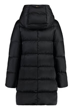Load image into Gallery viewer, Hooded techno satin down jacket
