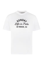 Load image into Gallery viewer, Cotton crew-neck T-shirt
