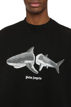 Load image into Gallery viewer, Cotton crew-neck sweatshirt with logo
