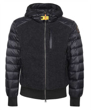 Load image into Gallery viewer, Hooded bomber-style down jacket
