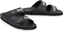 Load image into Gallery viewer, Leather slides with logo
