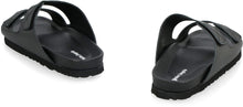 Load image into Gallery viewer, Leather slides with logo
