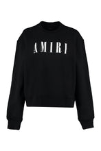 Load image into Gallery viewer, Cotton crew-neck sweatshirt with logo
