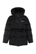 Load image into Gallery viewer, Belted full zip down jacket
