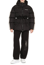 Load image into Gallery viewer, Belted full zip down jacket

