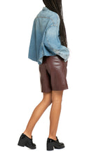 Load image into Gallery viewer, Cropped denim shirt
