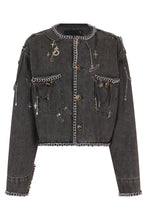 Load image into Gallery viewer, Short denim jacket
