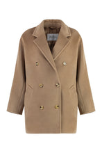 Load image into Gallery viewer, Rebus double-breasted coat
