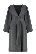 Load image into Gallery viewer, Coat with hood made of wool and cashmere
