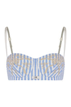Load image into Gallery viewer, Brassiere in cotton poplin with embroidery
