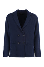 Load image into Gallery viewer, Double-breasted knit jacket
