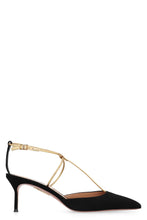 Load image into Gallery viewer, Roman Romance suede slingback pumps

