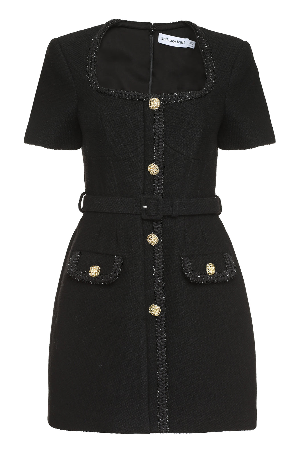 Belted sheath dress