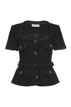 Load image into Gallery viewer, Belted peplum top
