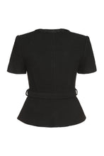 Load image into Gallery viewer, Belted peplum top
