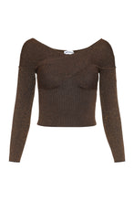 Load image into Gallery viewer, Knitted lurex top
