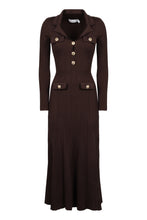 Load image into Gallery viewer, Ribbed knit midi dress
