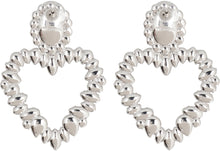 Load image into Gallery viewer, heart pendant earrings
