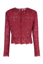 Load image into Gallery viewer, Lace top with crystals
