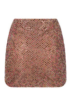 Load image into Gallery viewer, Net skirt with rhinestones
