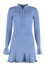 Load image into Gallery viewer, Mini knitted dress with pearl finishes
