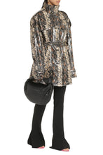 Load image into Gallery viewer, Rica snakeskin print faux leather jacket
