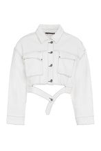 Load image into Gallery viewer, Senna cropped denim jacket
