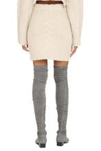 Load image into Gallery viewer, Cable knitted mini skirt
