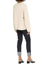 Load image into Gallery viewer, Cable long sleeve crew-neck sweater
