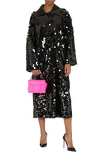 Load image into Gallery viewer, Long jacket with maxi sequins
