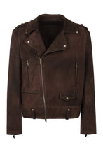 Load image into Gallery viewer, Leather biker jacket
