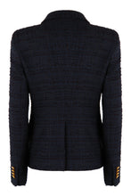 Load image into Gallery viewer, Cotton blend double-breasted blazer
