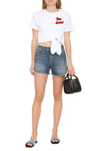 Load image into Gallery viewer, Twist-front cotton T-shirt

