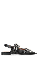 Load image into Gallery viewer, Feminine Buckle  faux leather slingback pumps
