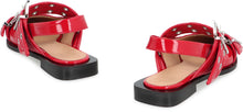 Load image into Gallery viewer, Feminine Buckle  faux leather slingback pumps
