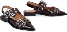 Load image into Gallery viewer, Feminine Buckle eco-leather slingback pumps
