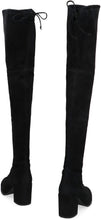 Load image into Gallery viewer, Tieland stretch suede over the knee boots
