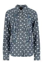 Load image into Gallery viewer, Polka-dot print cotton shirt
