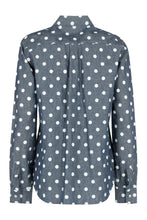 Load image into Gallery viewer, Polka-dot print cotton shirt
